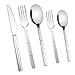 Lesbin 40-Piece Stainless Steel Knife Fork Spoon Flatware, Service for 8