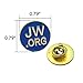 TIHOOD 25PCS Round Blue JW.org Lapel Pin - JW.org Neck Tie Hat Tack Clip Women or Men Suits-Gold Round Jehovah Witness Lapel Pin