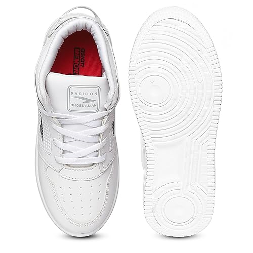 ASIAN Thunder-13 White Sneaker for Kids FULL WHITE - Image 8
