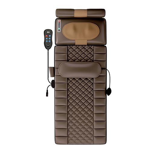 Podgrzewana mata do masażu całego ciała z 20 głowicami do masażu Shiatsu, 9 trybów i poziomów, podgrzewana podkładka pod materac dla odciążenia szyi i pleców