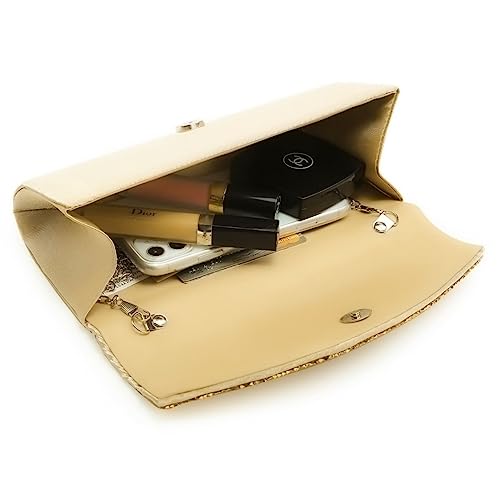 Image of Dasein Women's Rhinestone Evening Clutch Purse, Formal Bag