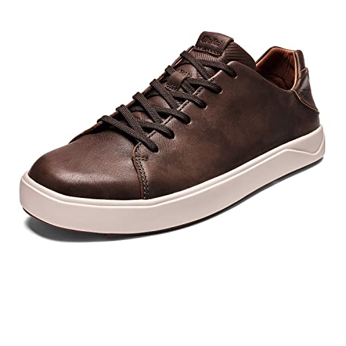 OLUKAI Lae'ahi Li 'Ili Men's Waterproof Leather Sneaker, Versatile & Casual Everyday Shoe, All-Day Comfort & Support, Enhanced Grip & Traction