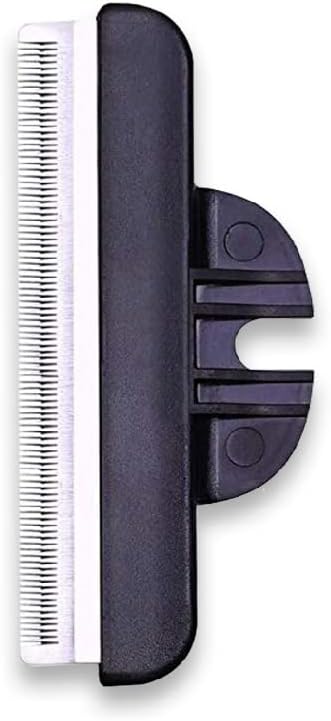Pets First Professional Pet Brush - Grooming & Deshedding Tool for Cats & Dogs - Reduces Shedding, Dead Hair, Tangles - Detachable Stainless Steel Comb for Easy Cleaning - Soft Anti-Slip Handle,Blue