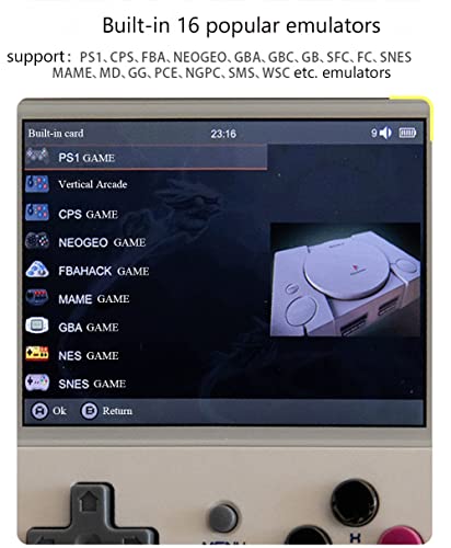 Handheld Game Console for Kids and Adults, RG35XX Retro Gameboy Preload 5474 Games, Classic Video Game Player Linux System 64G Support TV and Gamepad, Portable Gaming Machine - Image 4