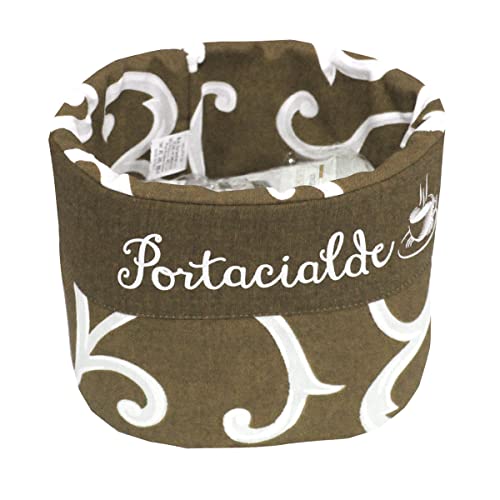 Russo Tessuti Centrotavola Contenitore Cucina Porta Cialde caffè Oggetti Zucchero Ghirigori -Fango