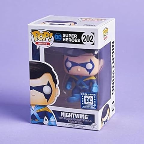 Funko Pop Nightwing Vinyl Figure with Protector Cover