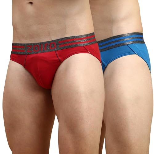 Image of Zoiro Men's Brief | Soft Band | Soft No-Marks Elastic | Breathable Innerwear | Pack of 1 | Color May Vary