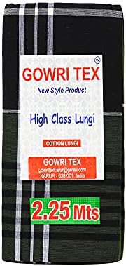 Gowri Tex Cotton Stitched Lungis Pack Of 3 (Ready To Wear) 2.25Meter