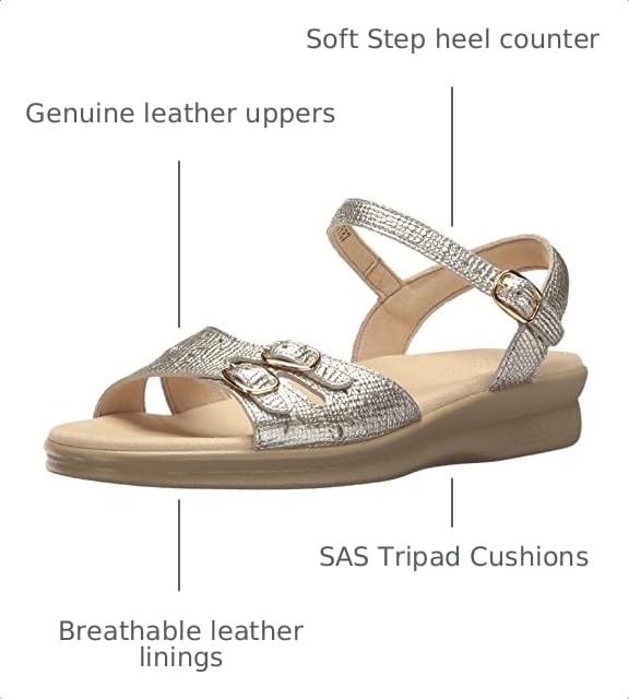 Image of Leather Duo Sandals by SAS