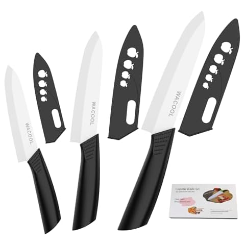 WACOOL Ceramic Knife Set 3-Piece Cover