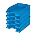 Produktbild Leitz Briefkorb Standard A4, 5er Pack, Briefablage in Premium-Qualität, Stapelbare Ablagefächer als Schreibtisch-Organizer, Kombinierbar mit Plus-Serie, Hellblau, 52270030