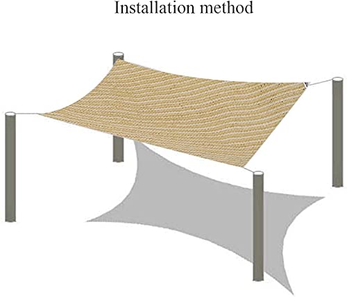 Filet d'ombrage 90% beige 6x7m pour serre et balcon