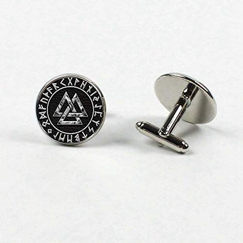 2019/Moda Escandinava Nórdica Viking Cruz Amuleto Hombres Camisa Gemelos Regalo de Boda Joyería Gemelos Cover