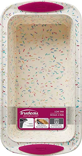 Trudeau Structure Loaf Pan Silicone Bakeware, Medium, White Confetti #TOP3