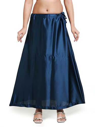 Image of Madhu Fashion Women's Satin Saree Petticoat Saree Underskirt