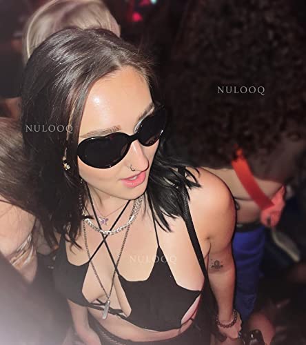 Nulooq Polarized Heart Shaped Sunglasses For Women Retro Fashion Large Frame Lovely Style With 100% Uv Protection (Black Frame/Gray Lens) #TOP1