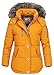 Produktbild Blise Damen Winterjacke Winterparka Kapuze & Webpelz abnehmbar Teddyfutter senf gelb Gr:M