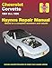 Chevrolet Corvette (84-96) Haynes Repair Manual (Does not include information specific to ZR-1 models. Includes thorough vehicle coverage apart from the specific exclusion noted)