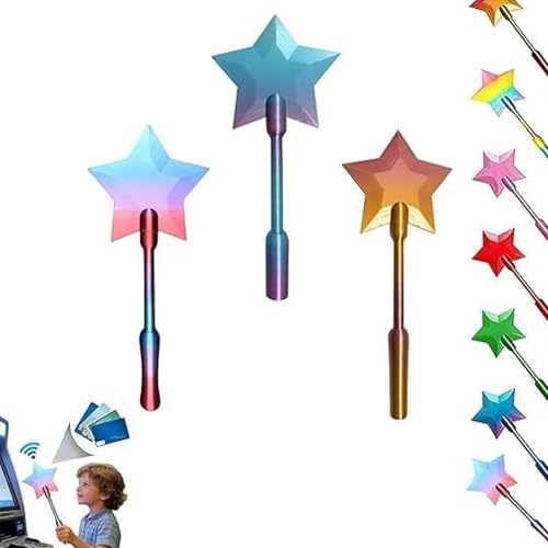 Magic Fairy Fairy Wand Credit Card Holder, Fairy Wand Credit Card Holder - 3D Printed Tap to Pay-Contactless Payment Holder (3Pcs-D)