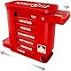 Kerpers® Tablettenbox 7 Tage | MADE IN GERMANY | Pillendose mit 4 Fächer - morgens mittags abends nachts | Medikamentenbox für Tabletten und Supplements (1 Stück Rot)