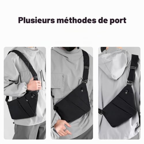 BIRDDIE Sacoche Bandoulière Homme Femme Sac Bandouliere – vue 2