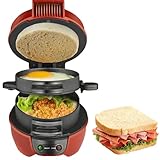 maquina para hacer muffins grandes Ahorre tiempo y preocupación: este fabricante de hamburguesas tiene un elemento de calefacción de alta eficiencia incorporado de 600 vatios, que puede preparar un juego completo de desayuno en solo 5 minutos. Freír huevos y pan tostado al mismo tiempo, ayudándole a disfrutar un desayuno abundante incluso en la ajetreada mañana