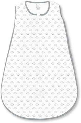 SwaddleDesigns Baby Sleep Sack 6-12 months, Cotton Knit Wearable Blanket with 2-way Zipper, Non-Weighted Sleeping Sack for Safer Sleep, Tiny Hedgehogs, Medium