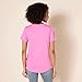 Amazon Essentials Women's Classic-Fit 100% Cotton Short-Sleeve V-Neck T-Shirt (Available in Plus Size), Pack of 2, Light Grey Heather/Bright Pink, XX-Large