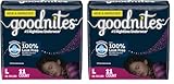 Goodnites Girls' Nighttime Bedwetting Underwear, Size Large (68-95 lbs), 11 Ct (Pack of 2)