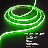 Fosingut Green COB LED Strip Light 2m,5V USB LED Lights TV Backlight,CRI90 960 LED Flexible Under Cabinet Kitchen Light,4mm Dimmable COB LED Tape Light for PC,Mirror,Wardrobe,Bedroom,Home DIY Lighting - Image 4