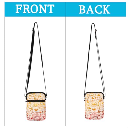 MEIKIUP Mystery Shack Shoulder Bag Cartoon TV Series Inspired Gift I Survived the Summer at the Mystery Shack Crossbody Bag3