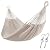 ZEAN Handwoven Hammock by Thick Cotton Rope XXL Two Person Hammock for Outside, Patio Backyard Garden 550LB Capacity