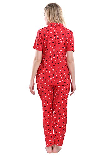 Image of Two Dots Women's Rayon Printed Night Suit Set