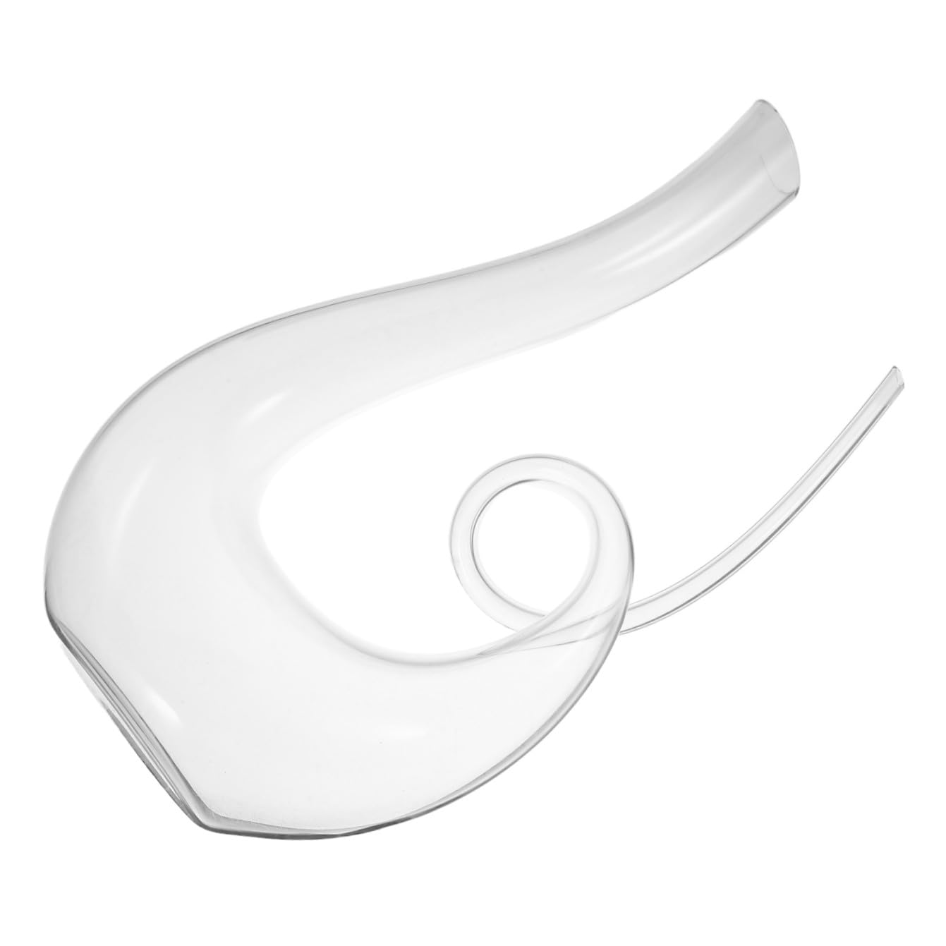 Decanter per Vino Rosso in Vetro Trasparente 1300Ml Fondo Piatto Stabile Caraffa per Vino da Bar e Accessori per la Casa Design Creativo per Esaltare Sapore e Bouquet per Uso