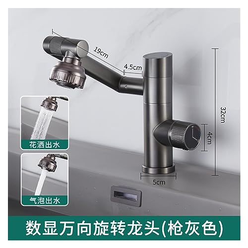 Robinet de lavabo affichage numérique et eau chaude froide - 3