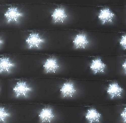 Luces Navidad Copo de Nieve LED 50 Bombillas 7.6 m miniatura 6