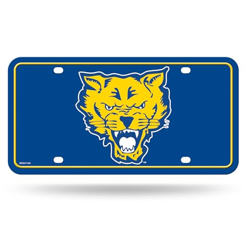 Étiquette de voiture Fort Valley State Wildcats le cadeau en métal parfait pour fan de NCAA