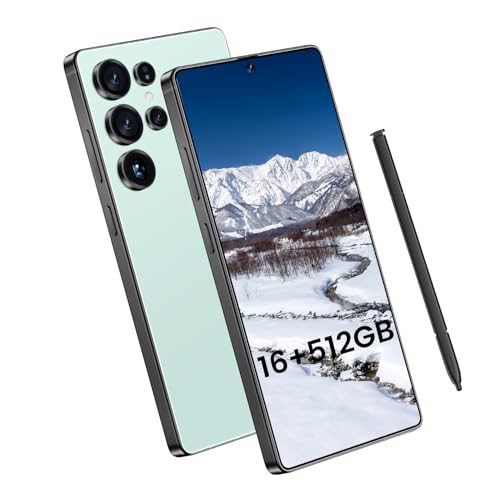 VSQAOF I25 Ultra Smartphone: 16GB RAM, 512GB Storage, 7000mAh Battery, 6.99" Display, Android 14, Built-in Stylus - Ultimate Performance & Power (Cyan)