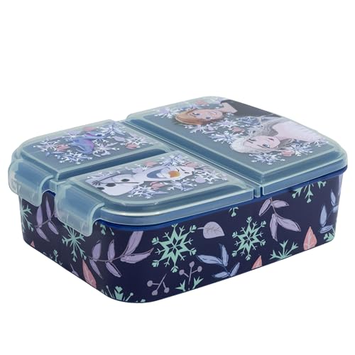 Fiambrera infantil múltiple con 3 compartimentos de Frozen