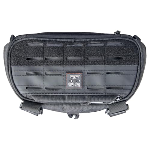 Biltwell Exfil-7 2.0 Bolsa para Motocicleta - Bolsa Universal para Elevadores de Manubrio y Horquilla Delantera, Compatible con Motocicletas Touring y Cruiser miniatura 2