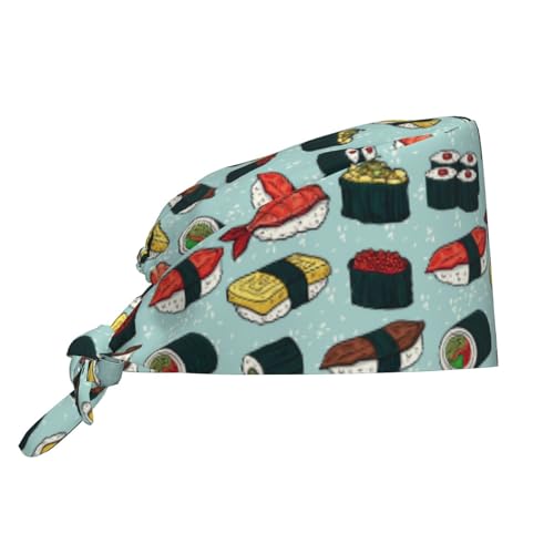 Image of Adjustable Working Cap Breathable Unisex Women Men Elastic Bandage Tie Back Hats Scrub Nursing Doctor Surgeon Cap