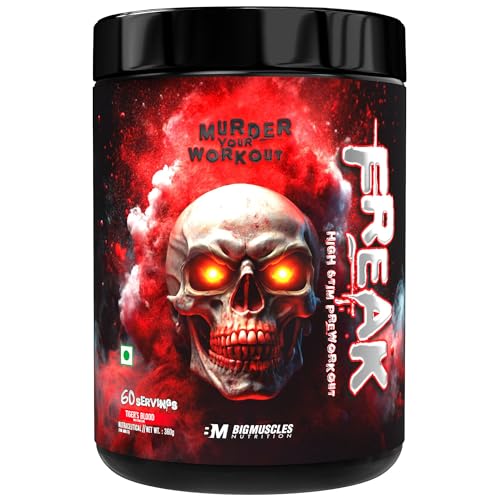 Image of Bigmuscles Nutrition Freak Pre-Workout (60 Servings, Tiger's Blood) | 360g| Powder