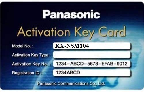 Preisvergleich Produktbild PANASONIC KX-NSM104W Lizenz 4 KanalTrunk SIP / H.323 IP