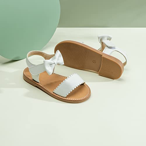 Image of Toddler Girls Sandals Little Girl Summer Flat Sandal Baby Open Toe Outdoor Beach Holiday Dress Shoes