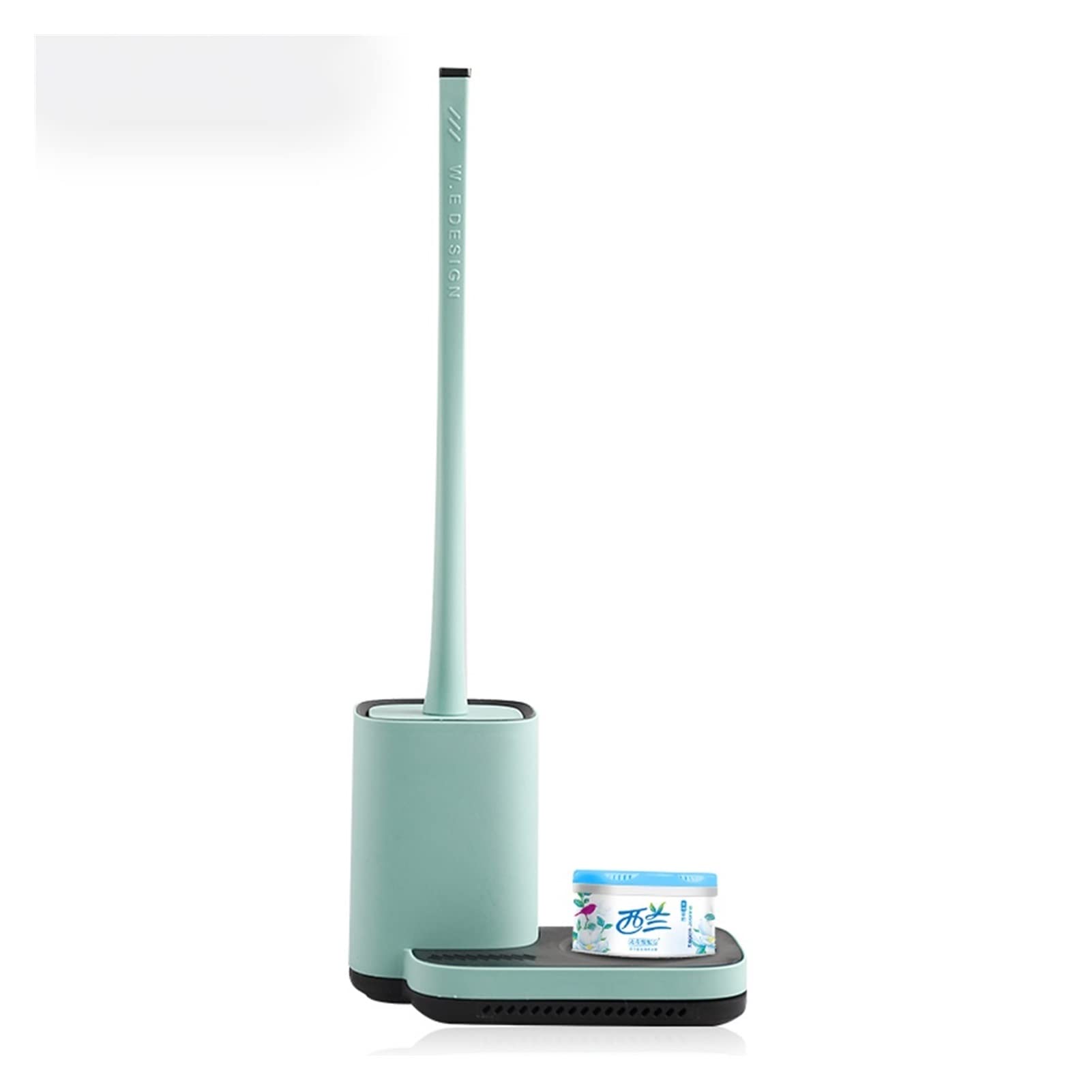 Toilet Brush With Storage Base Toilet Punch-free Toilet Brush Long Handle Wall-mounted No Dead Corner Cleaning Brush (Color : Green)