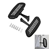 XFMT Motorcycle Black Passenger Footboard Floorboard with Mount Bracket Kit For Harley Streamliner Style Touring Road King Street Glide Road Glide Electra Glide Ultra Classic 1993-Later