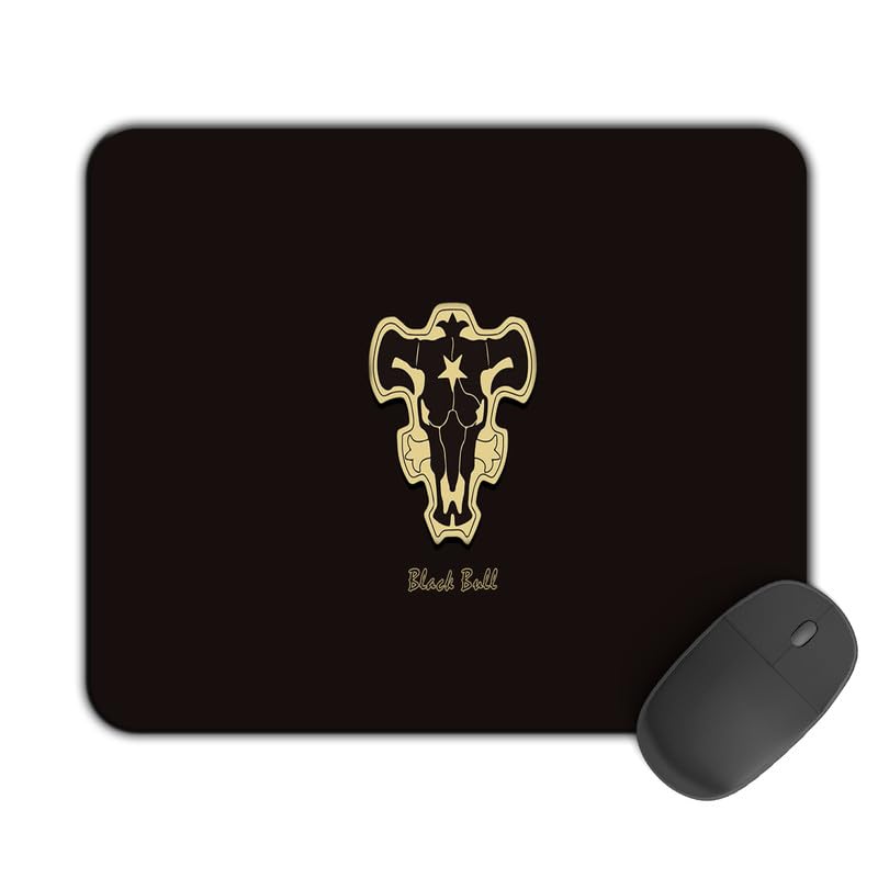 Image of Printed Design Mouse Pad Black Clover Logo (200MM X 240 X 3MM) Enhance Gaming and Work Performance Comfortable and Precise Non-Slip Water Proof Black Clover Mouse Pad.