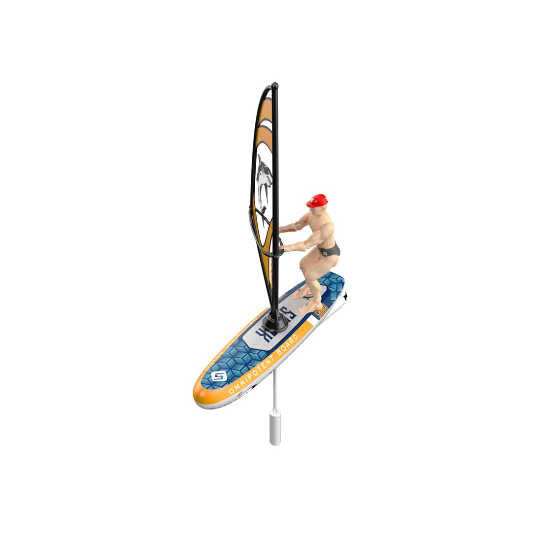 ExPrismarx RC Sailboard Surfing Boat, 2.4G Self-Balancing RC Surf