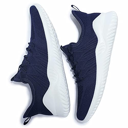 Image of Mens Running Shoes Slip-on Walking Sneakers Lightweight Breathable Casual Soft Sole Trainers