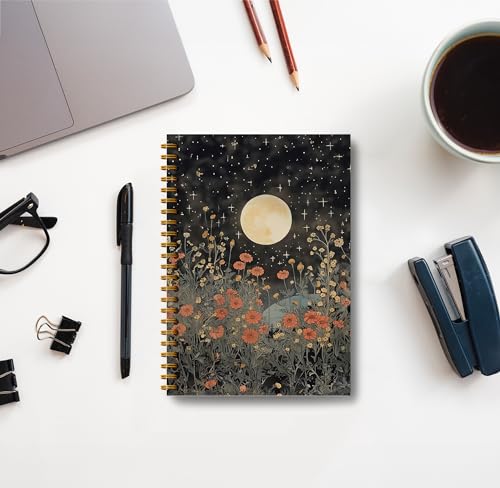 Carnet de notes lune et fleurs pour vos rituels d'écriture créative - 2